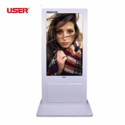 ultra thin bezel floor standing advertising player
