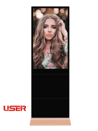 ultra thin bezel floor standing advertising player
