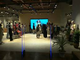 3×3 47’’ LCD video wall in clothes store, Pakistan