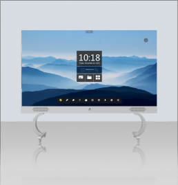 Floor standing LED whiteboard