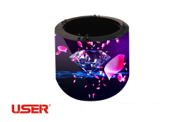 Curved video wall