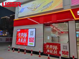 P2 high-brush full-color LED display in Jieyang gas station China