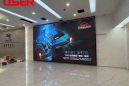P2.5 small-pitch full-color LED display in Xinyang business hall China