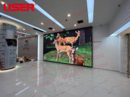 P2.5 small-pitch full-color LED display in Xinyang business hall China