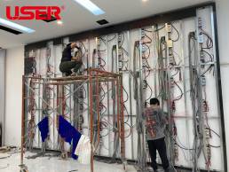 P2.5 small-pitch full-color LED display in Xinyang business hall China