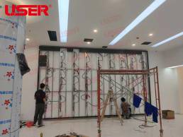 P2.5 small-pitch full-color LED display in Xinyang business hall China