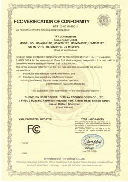 FCC Certificate